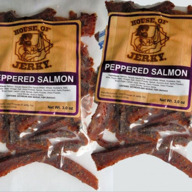 Peppered Salmon Jerky