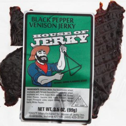 Black Pepper Venison Jerky