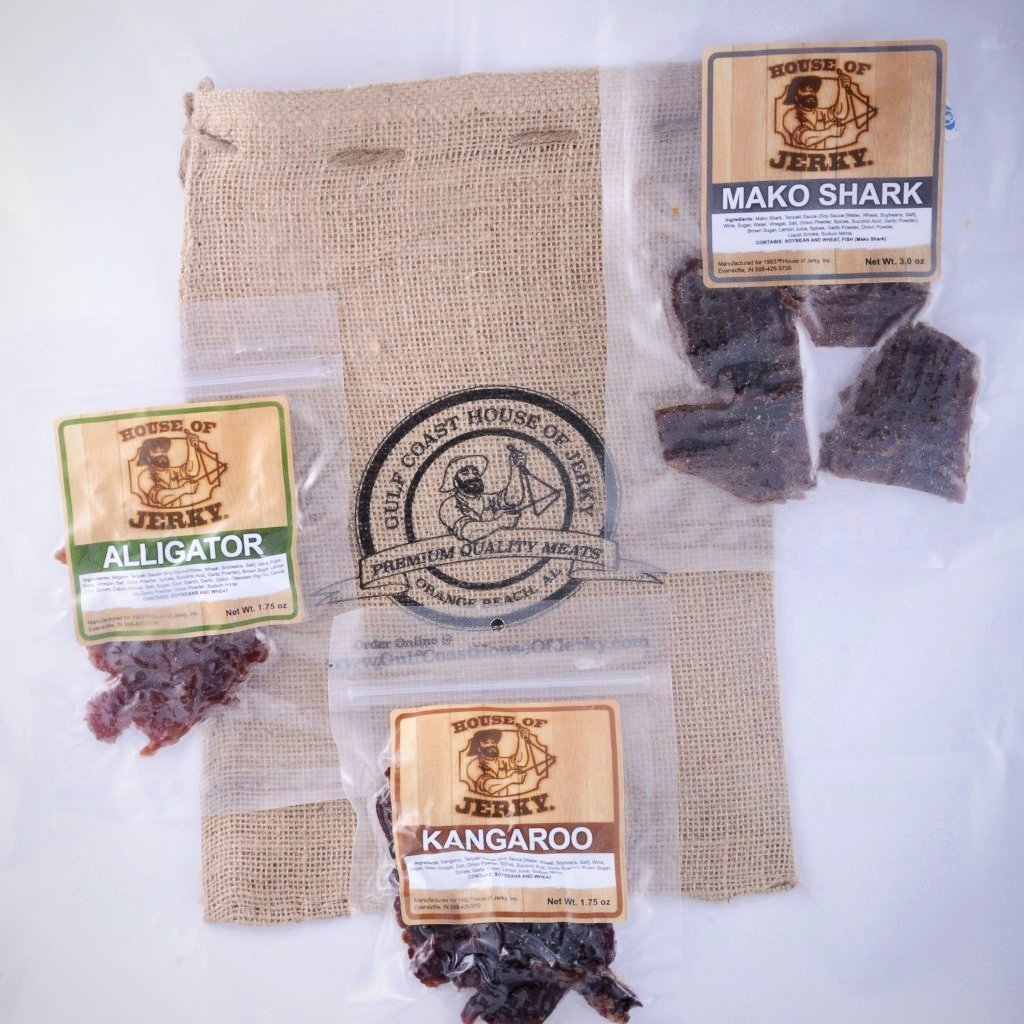 Exotic meats, Buffalo, Alligator, Kangaroo