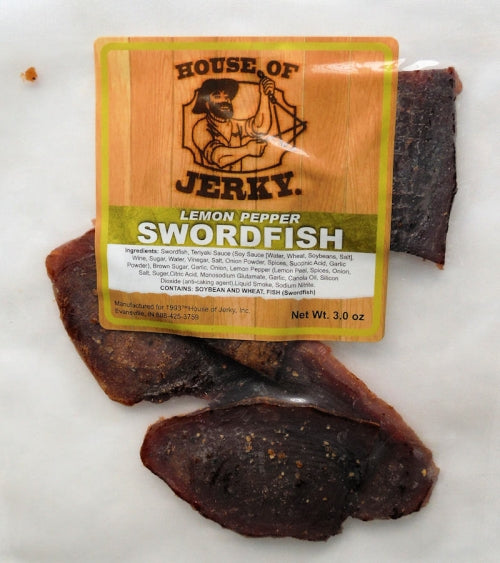 Lemon Pepper Swordfish Jerky